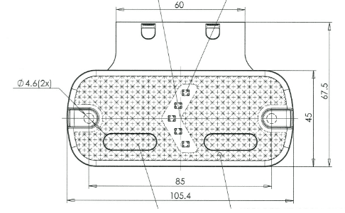 LED Front Marker & Reflector - White - Image 5